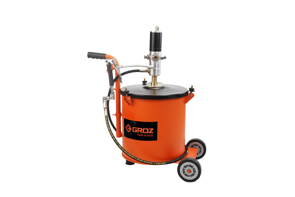 Раздатчик технических жидкостей, насос, ведро 30 кг, на колесах 1:50 GROZ GR45430 - BGRP/30