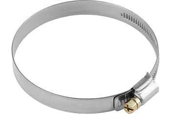 Хомуты Зубр ЭКСПЕРТ из нержавеющей стали с накатной лентой НЛ-12, 60-80мм, 50шт 37822-60-80-50