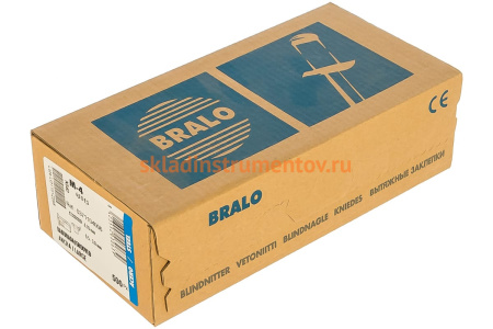 Заклепка с внутренней резьбой Bralo М4 СТ-ЦБН с насечкой 500 шт 0371104006