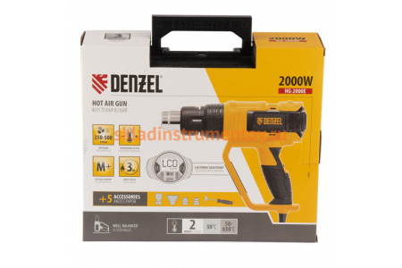 Технический фен DENZEL HG-2000E 28007