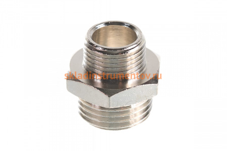 Переходник папа 3/8" - папа 1/2" 1222/6 290/9 M3/8*M1/2 GAV 12020