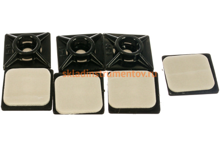 Площадка нейлоновая самоклеящаяся 7 шт. (19x19 мм) для хомутов Зубр 4-309176-19-19