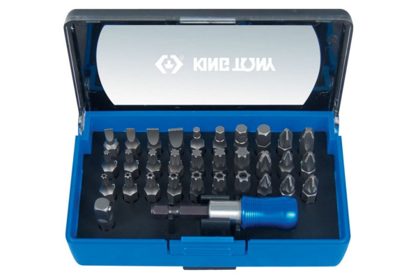 Набор вставок бит (1/4", TORX, HEX, PZ, PH, SLOT) 32 предмета KING TONY 1032CQ