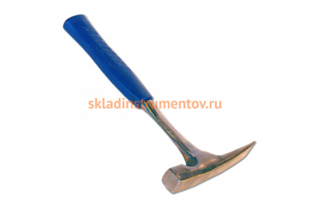 Цельнометаллический молоток каменщика SANTOOL с обрезиненной ручкой 600 гр 030808-006