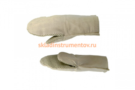 Антивибрационные рукавицы с упругодемпфирующей прокладкой с ПВХ точкой СИБРТЕХ 2 размер 68146