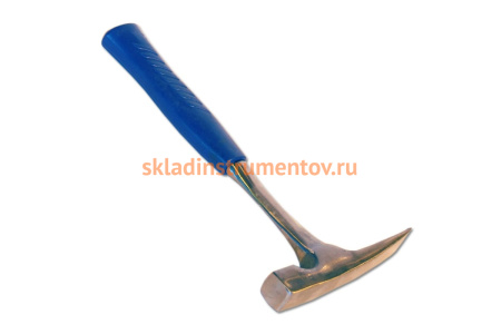 Цельнометаллический молоток каменщика SANTOOL с обрезиненной ручкой 600 гр 030808-006