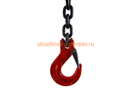 Крепежная цепь с двумя крюками и стяжным механизмом (8т, 5м, 8 класс) СТРОП-ПРО SP04528