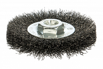 Щетка дисковая цилиндрическая с гофрированной стальной проволокой Мастер 071 (100 мм; М14) Профоснастка 20107001