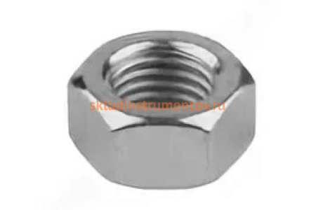 Гайка ЗУБР шестигранная DIN 934, класс прочности 8, оцинкованная, M8, ТФ0, 5000 шт. 4-303530-08