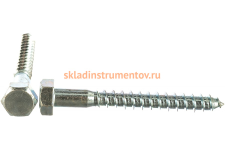 Шурупы ШДШ с шестигранной головкой ЗУБР DIN 571, 100 х 12 мм, 15 штук 4-300451-12-100