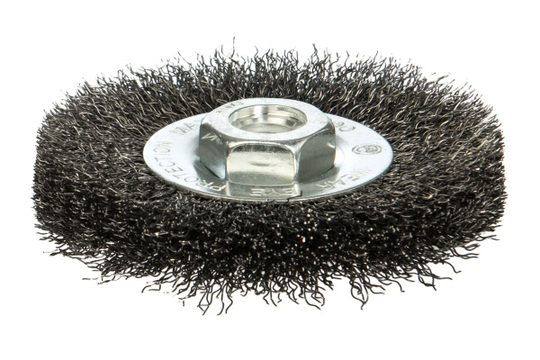 Щетка дисковая цилиндрическая с гофрированной стальной проволокой Мастер 071 (100 мм; М14) Профоснастка 20107001