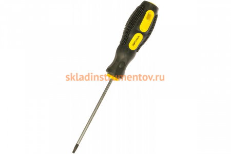 Отвертка ЭВРИКА TORX T15х100мм 4мм магнитная с противоскользящей ручкой ER-7DT-02H