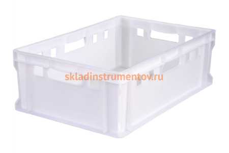 Ящик Тара.ру п/э мясной 600x400x200 сплошной Е2 натуральный морозостойкий 20316