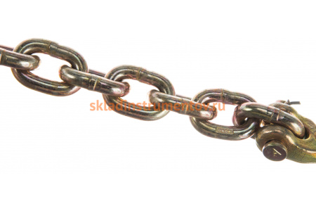 Тяговая цепь с крюками для слесарных работ WIEDERKRAFT соединитель цепей, 6 т длина 45 см WDK-0504 Тяговая цепь с крюками для слесарных работ WIEDERKRAFT соединитель цепей, 6 т длина 45 см WDK-0504