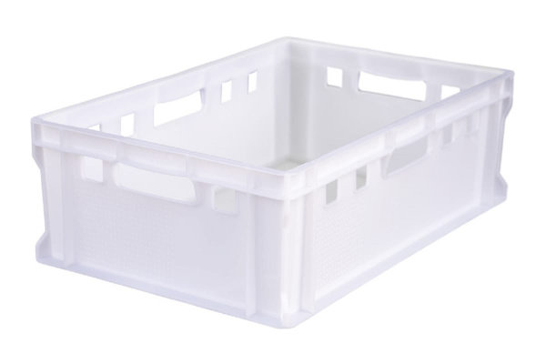 Ящик Тара.ру п/э мясной 600x400x200 сплошной Е2 натуральный морозостойкий 20316