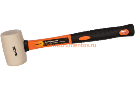 Резиновая киянка SPARTA 225 г, белая резина, фиберглассовая рукоятка 11128