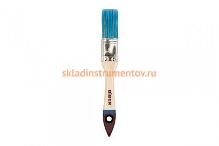 Флейцевая кисть для антисептиков деревянная рукоятка Biber 31262 "Стандарт" 25мм 12/1200 тов-190022