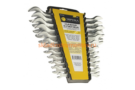Набор рожковых ключей 6-24мм холдер 12 предметов ЭВРИКА ER-51121