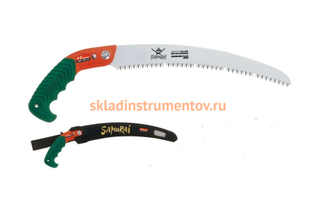 Пила самоочищающаяся изогнутое полотно в чехле, с поясным креплением SAMURAI GKC-300-LH