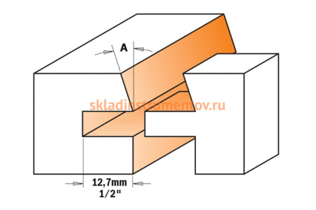Комплект фрез (2 шт; 41.2х87 мм; хвостовик 12 мм; Z2) CMT 900.624.11