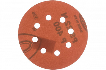 Круг шлифовальный на липучке для обработки древесины и металла (125 мм; Р400; 8 отверстий) KLINGSPOR 104778