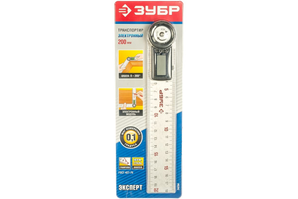 Многофункциональный электронный транспортир-угломер ЗУБР 34294