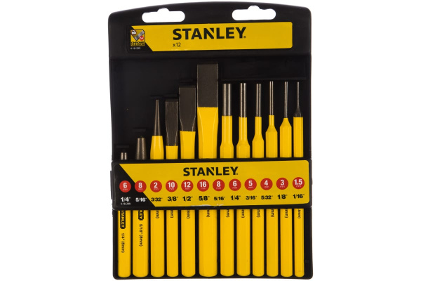 Набор слесарных бородков и зубил 12шт Stanley 4-18-299