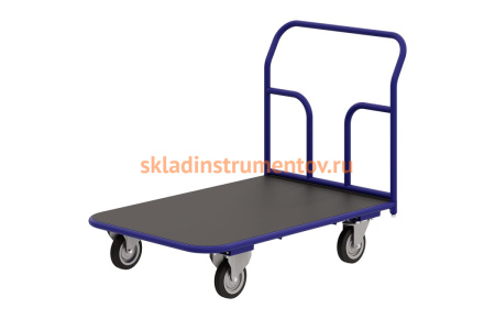Тележка RUSKLAD платформенная с резиновым покрытием ТПР 9 (500x1000) d160мм Тележка RUSKLAD платформенная с резиновым покрытием ТПР 9 (500x1000) d160мм
