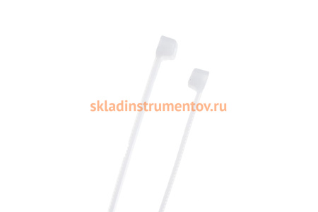 Универсальный пластиковый хомут ЭВРИКА белый 3.0x200мм 100шт ER-03200