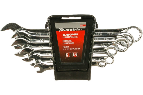 Набор комбинированных ключей 6-17мм 6шт MATRIX 15414