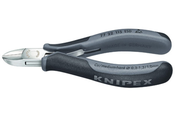 Бокорезы для электроники Knipex KN-7722115ESD