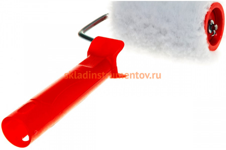 Валик в сборе 100мм, D 48мм, D ручки 6мм, крепление шплинтом СИБРТЕХ Искусственный мех 80151