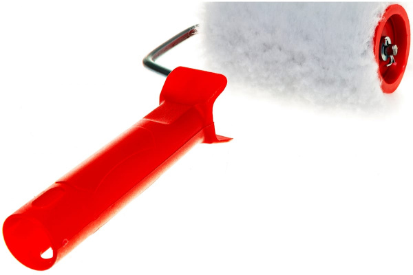 Валик в сборе 100мм, D 48мм, D ручки 6мм, крепление шплинтом СИБРТЕХ Искусственный мех 80151