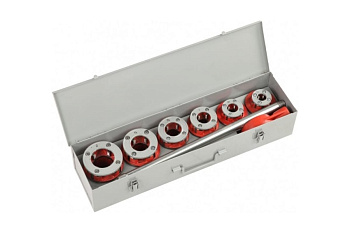 Ручной резьбонарезной клупп 12R, 1/2"-2" в стальном кейсе REKON 026102