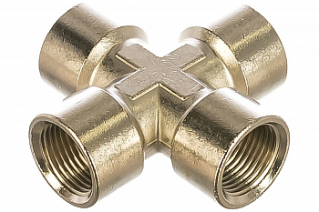 Переходник крестовина 1254/3 250/3 FFFF 3/8" GAV 34389