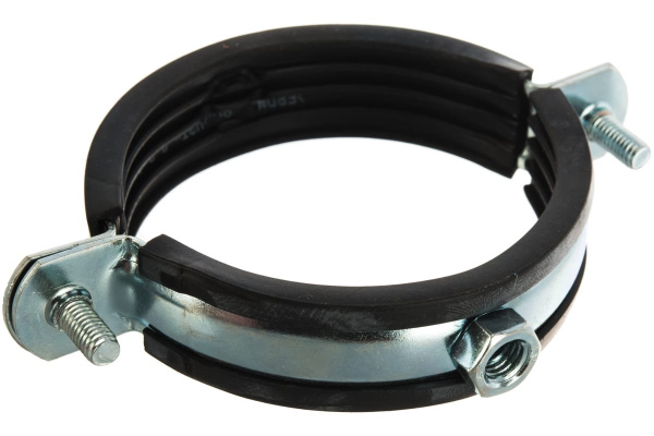 Трубный хомут с гайкой ЗУБР 2 1/2", 6шт, оцинкованный 37850-75-80