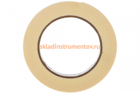 Клейкая двухсторонняя монтажная лента РемоКолор белая основа 12мм х 5м 49-6-012
