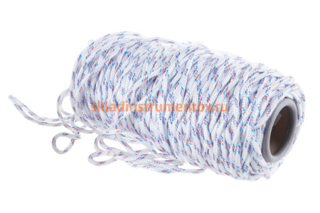 Плетеный 16-прядный полипропиленовый фал с сердечником 6мм, бухта 100м, 320кгс СИБРТЕХ Россия 93965 Плетеный 16-прядный полипропиленовый фал с сердечником 6мм, бухта 100м, 320кгс СИБРТЕХ Россия 93965