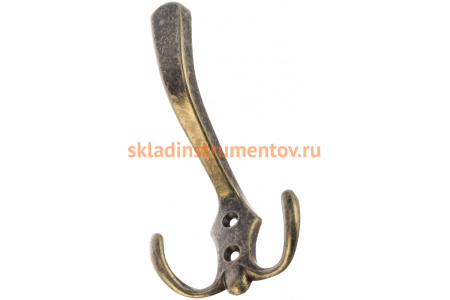 Мебельный крючок JET 585 трехрожковый, ант. серебро CQ585Z.003SA99