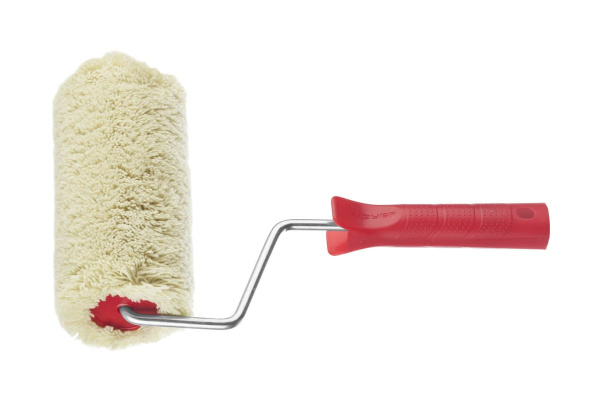 Валик Зубр ЭКСПЕРТ СИНТЕКС, фасадный, полиакрил, ворс 18мм, ручка 8мм, d=58/180мм 03506-18