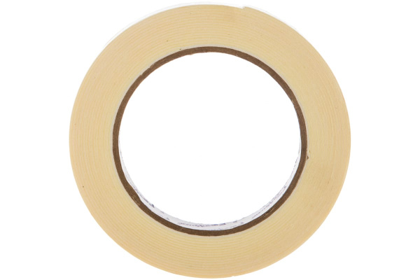 Клейкая двухсторонняя монтажная лента РемоКолор белая основа 12мм х 5м 49-6-012