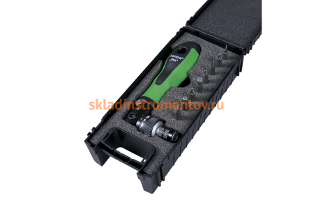 Набор: отверка с трещеточным механизмом со сменными наконечниками HAUPA "Flex Box" 9 шт. 104030