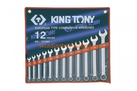 Набор комбинированных ключей KING TONY 8-22 мм 12 предметов 1212MR