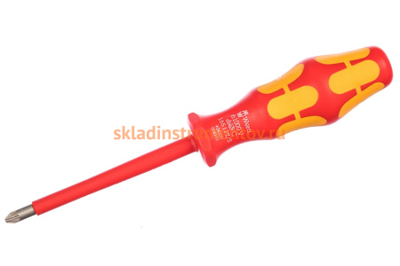 Отвертка диэлектрическая WERA 165i PZ/S 2/100мм WE-006191