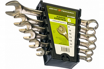 Набор комбинированных ключей 6 шт на холдере ДТ/20 Дело Техники 511060