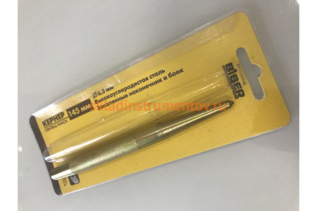 Кернер (высокоуглеродистая сталь, 145мм) Biber 85422 тов-095124