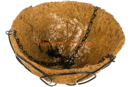 Подвесное кашпо с кокосовой корзиной 25 см PALISAD 69001