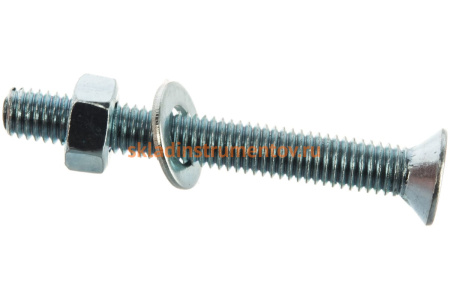 Винт ЗУБР DIN965 в комплекте с гайкой DIN934 12 шт 303456-05-040