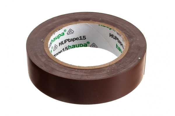 Изолента ПВХ HAUPA цвет коричневый, шир.15мм, длина 10 м, d 60 мм 263816