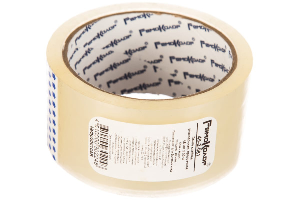 Клейкая лента РемоКолор прозрачная, 48 мм х 50 м, 38 мкм 49-2-061